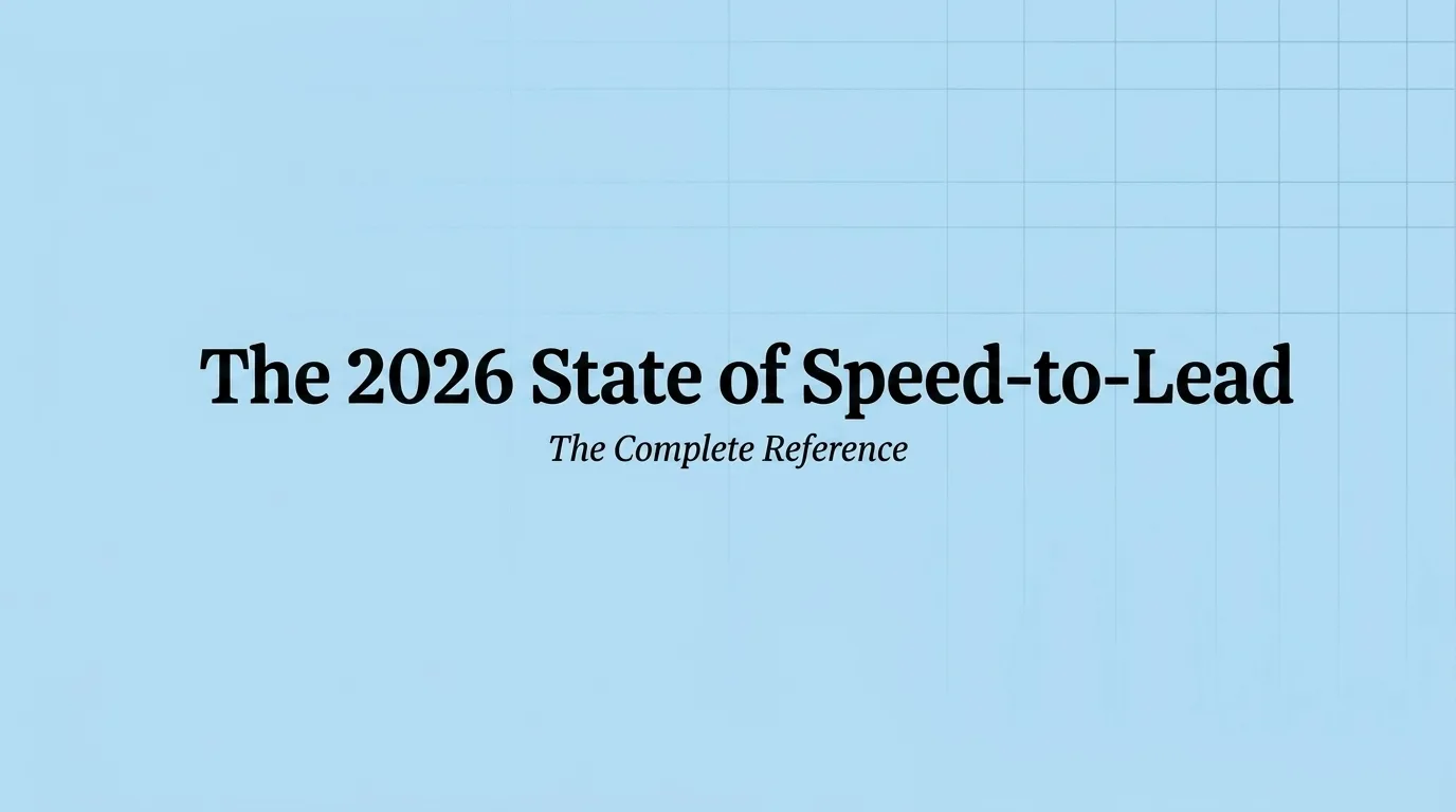 The 2026 State of Speed-to-Lead: The Complete Reference